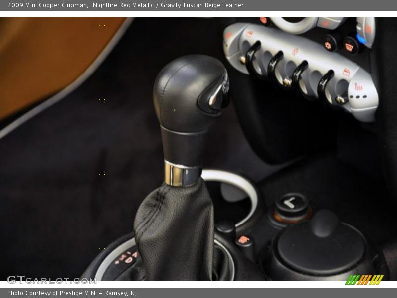 Nightfire Red Metallic / Gravity Tuscan Beige Leather 2009 Mini Cooper Clubman