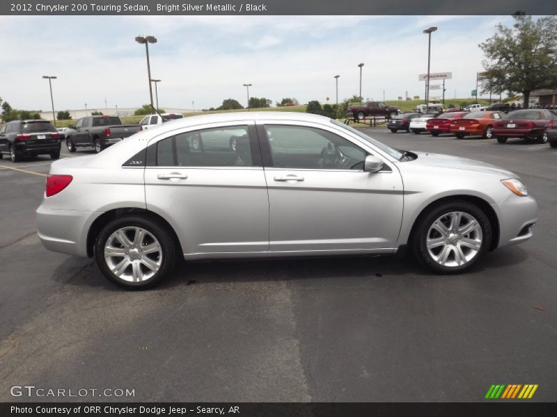 Bright Silver Metallic / Black 2012 Chrysler 200 Touring Sedan