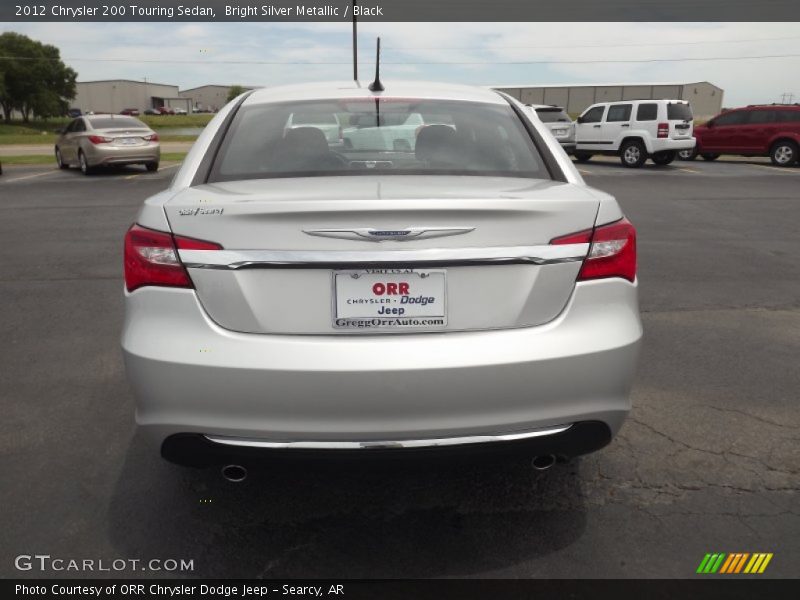 Bright Silver Metallic / Black 2012 Chrysler 200 Touring Sedan