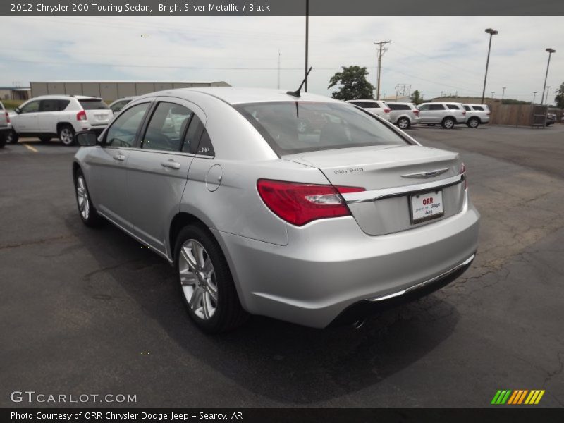 Bright Silver Metallic / Black 2012 Chrysler 200 Touring Sedan