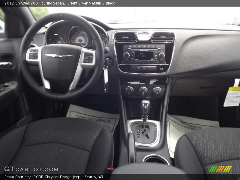 Bright Silver Metallic / Black 2012 Chrysler 200 Touring Sedan