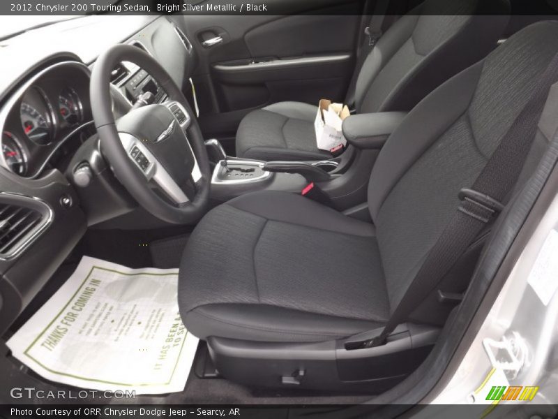Bright Silver Metallic / Black 2012 Chrysler 200 Touring Sedan