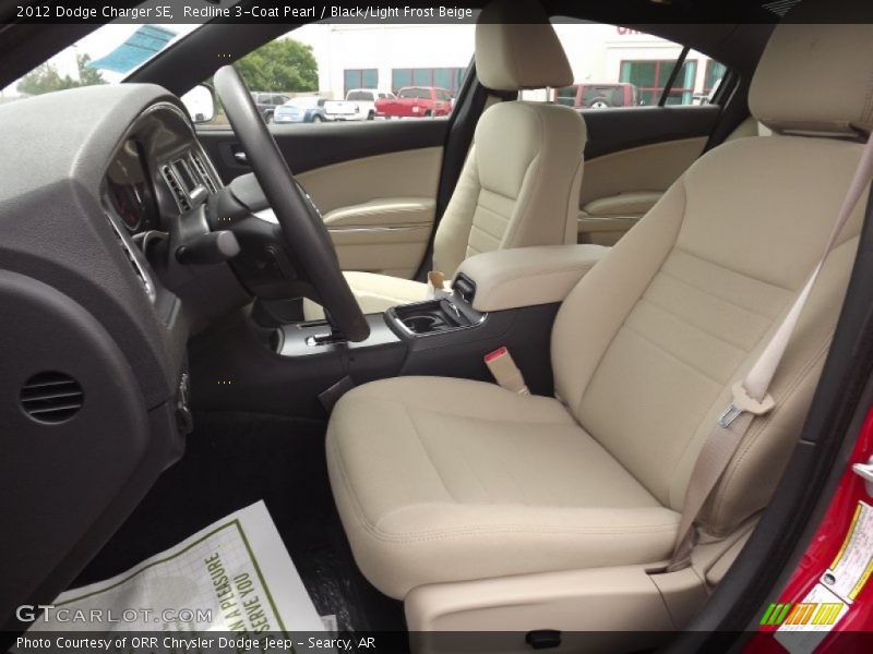 Redline 3-Coat Pearl / Black/Light Frost Beige 2012 Dodge Charger SE