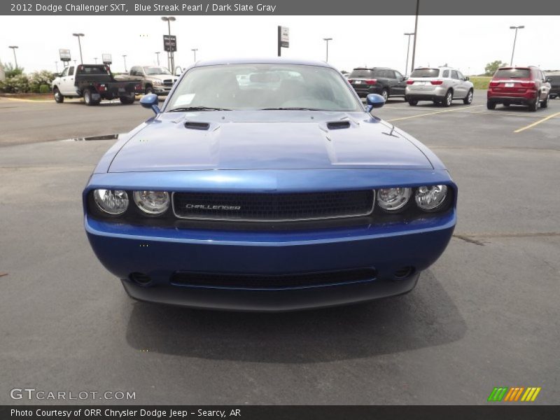 Blue Streak Pearl / Dark Slate Gray 2012 Dodge Challenger SXT