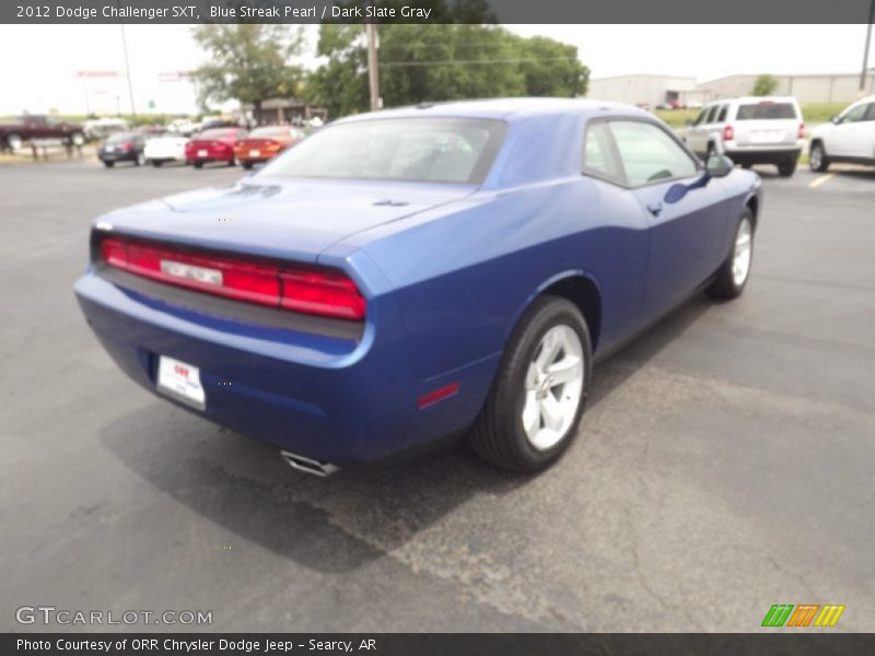 Blue Streak Pearl / Dark Slate Gray 2012 Dodge Challenger SXT