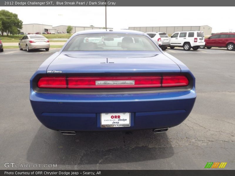 Blue Streak Pearl / Dark Slate Gray 2012 Dodge Challenger SXT