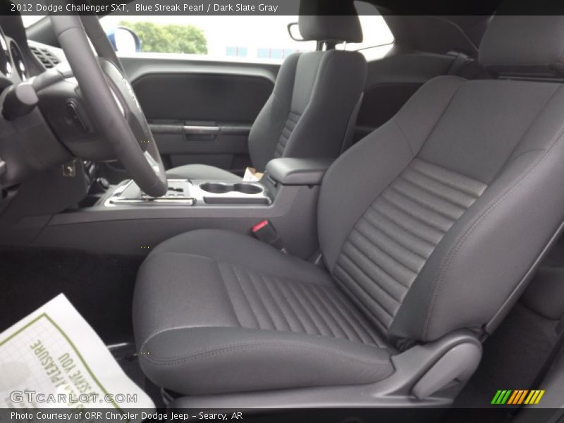 Blue Streak Pearl / Dark Slate Gray 2012 Dodge Challenger SXT