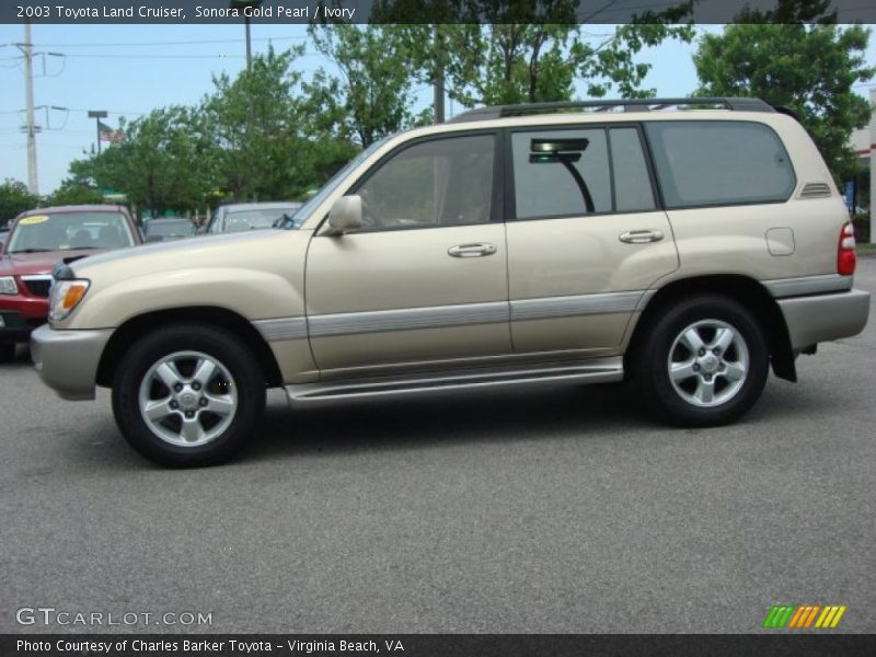 Sonora Gold Pearl / Ivory 2003 Toyota Land Cruiser