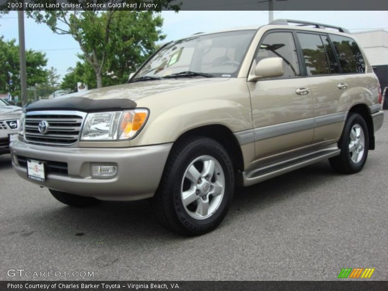 Sonora Gold Pearl / Ivory 2003 Toyota Land Cruiser