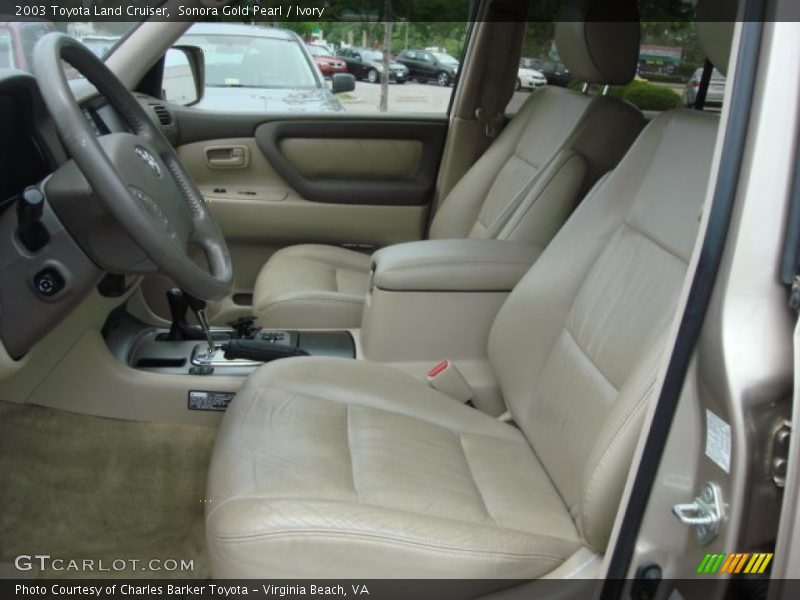 Sonora Gold Pearl / Ivory 2003 Toyota Land Cruiser