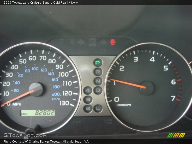 Sonora Gold Pearl / Ivory 2003 Toyota Land Cruiser