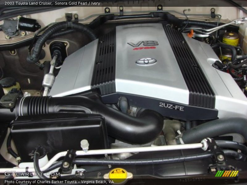 Sonora Gold Pearl / Ivory 2003 Toyota Land Cruiser