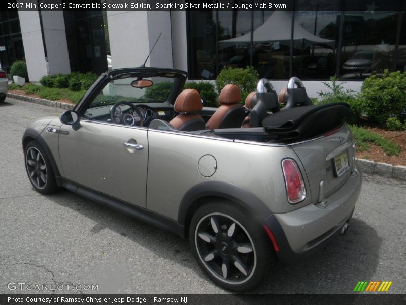 Sparkling Silver Metallic / Lounge Malt Brown 2007 Mini Cooper S Convertible Sidewalk Edition