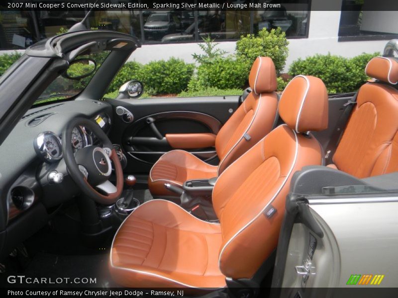 Sparkling Silver Metallic / Lounge Malt Brown 2007 Mini Cooper S Convertible Sidewalk Edition