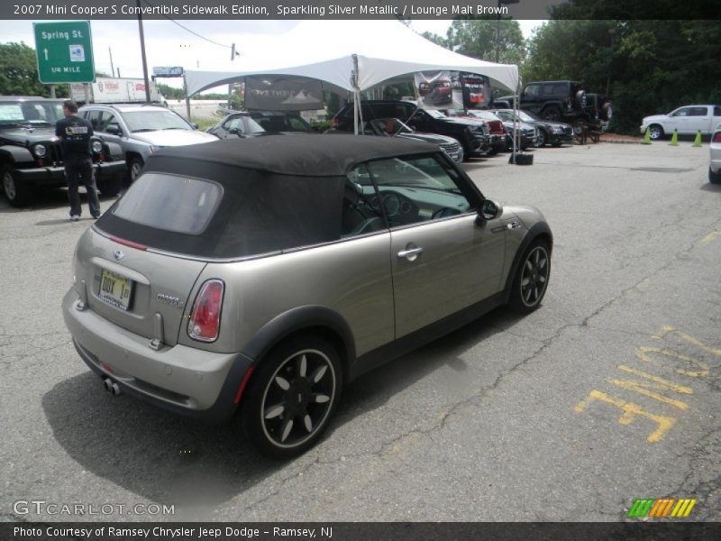 Sparkling Silver Metallic / Lounge Malt Brown 2007 Mini Cooper S Convertible Sidewalk Edition