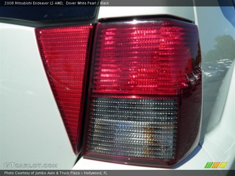 Dover White Pearl / Black 2008 Mitsubishi Endeavor LS AWD