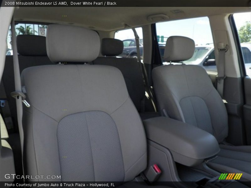 Dover White Pearl / Black 2008 Mitsubishi Endeavor LS AWD