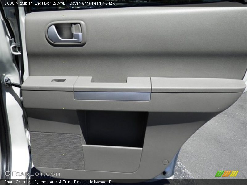 Dover White Pearl / Black 2008 Mitsubishi Endeavor LS AWD