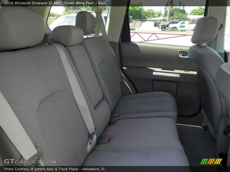 Dover White Pearl / Black 2008 Mitsubishi Endeavor LS AWD