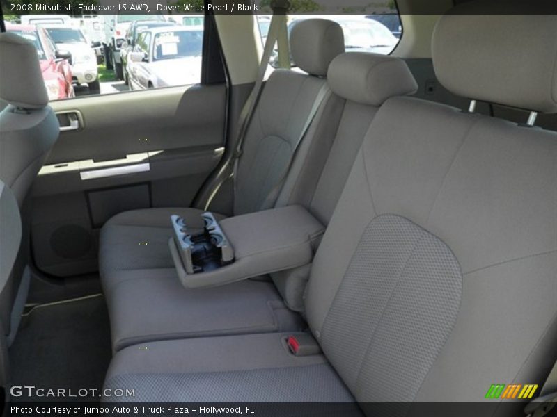 Dover White Pearl / Black 2008 Mitsubishi Endeavor LS AWD