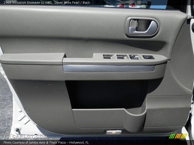 Dover White Pearl / Black 2008 Mitsubishi Endeavor LS AWD