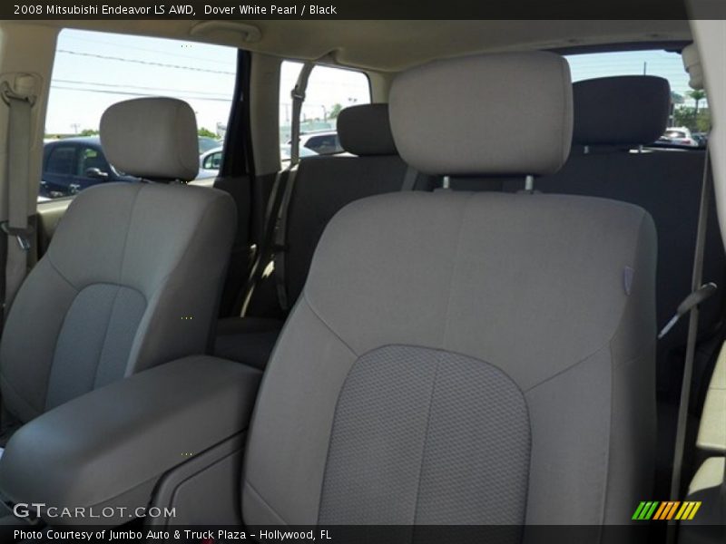 Dover White Pearl / Black 2008 Mitsubishi Endeavor LS AWD