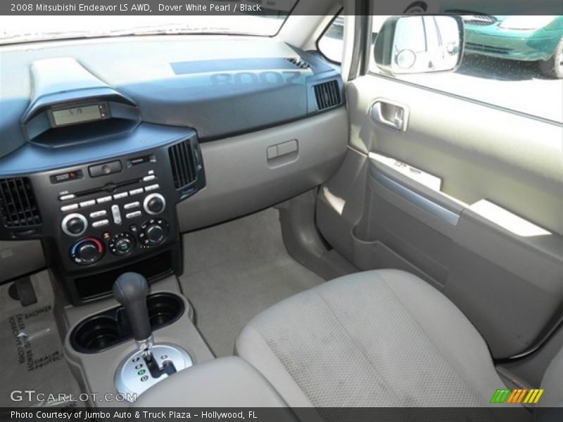 Dover White Pearl / Black 2008 Mitsubishi Endeavor LS AWD