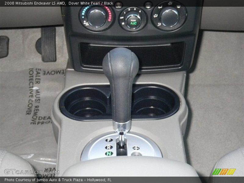 Dover White Pearl / Black 2008 Mitsubishi Endeavor LS AWD