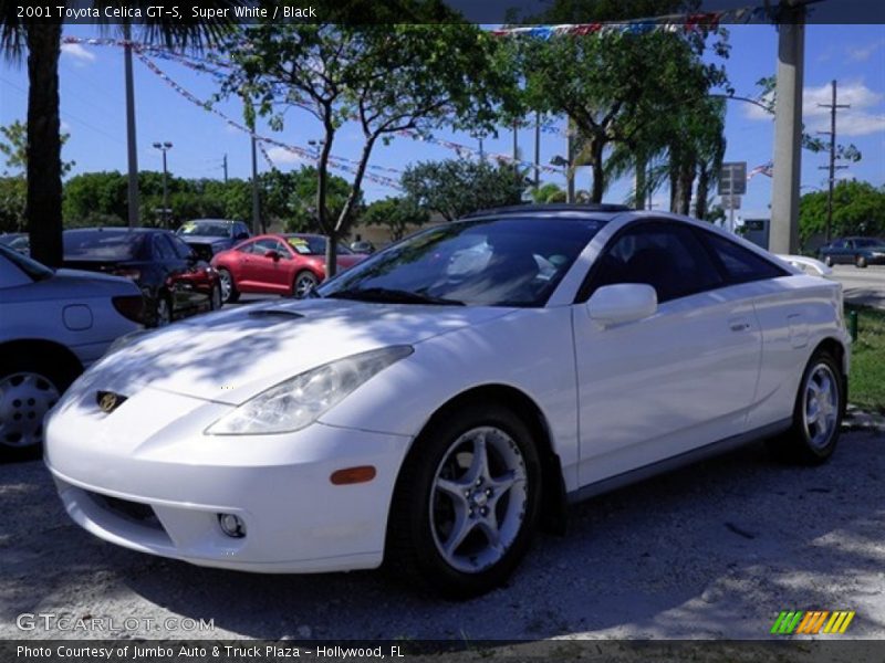 Super White / Black 2001 Toyota Celica GT-S