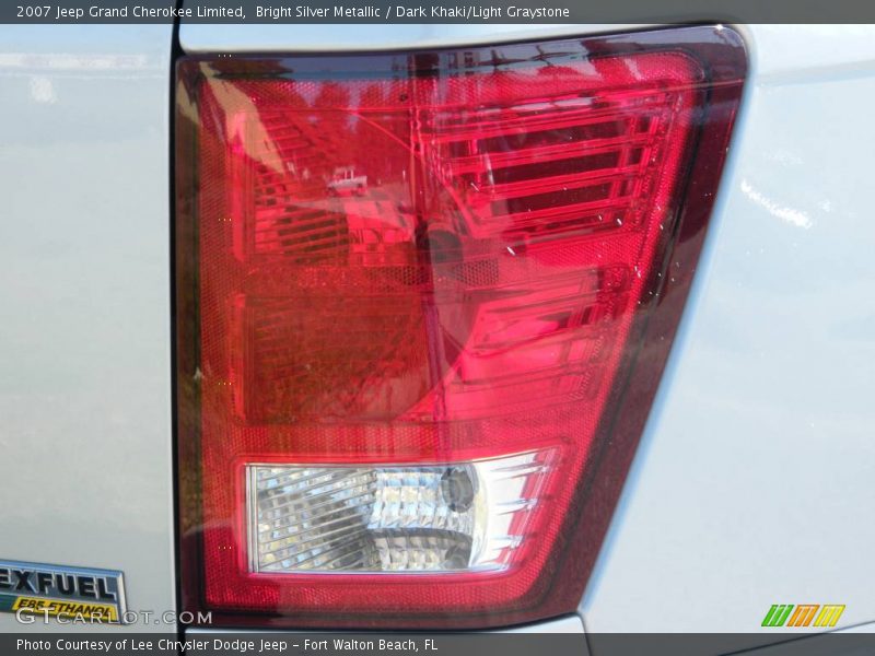 Bright Silver Metallic / Dark Khaki/Light Graystone 2007 Jeep Grand Cherokee Limited