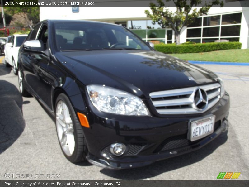 Black / Black 2008 Mercedes-Benz C 300 Sport