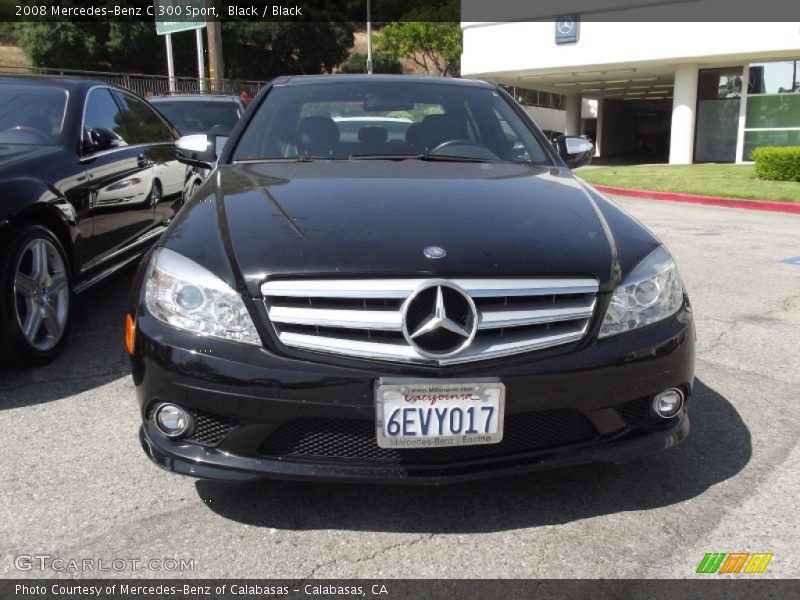 Black / Black 2008 Mercedes-Benz C 300 Sport