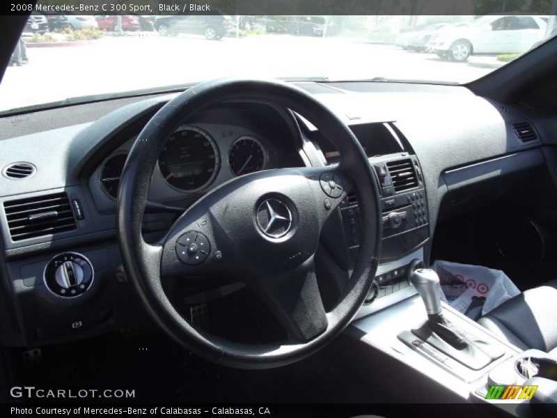 Black / Black 2008 Mercedes-Benz C 300 Sport