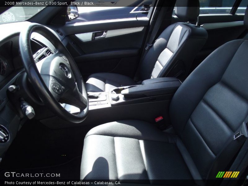 Black / Black 2008 Mercedes-Benz C 300 Sport