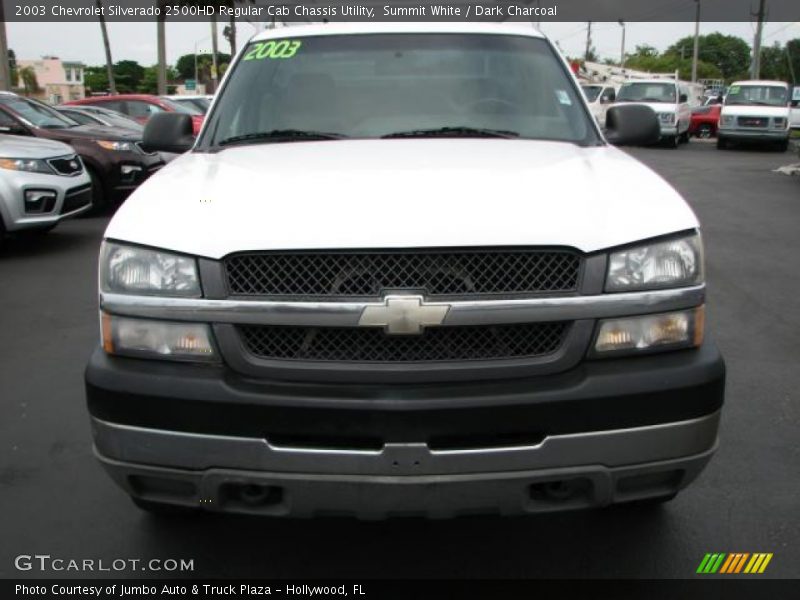 Summit White / Dark Charcoal 2003 Chevrolet Silverado 2500HD Regular Cab Chassis Utility