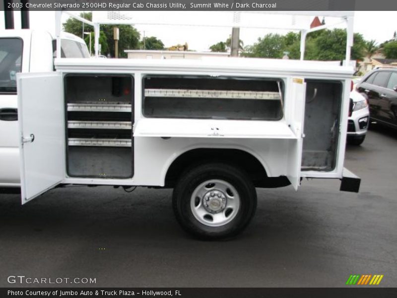 Summit White / Dark Charcoal 2003 Chevrolet Silverado 2500HD Regular Cab Chassis Utility