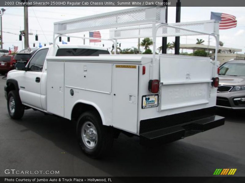 Summit White / Dark Charcoal 2003 Chevrolet Silverado 2500HD Regular Cab Chassis Utility