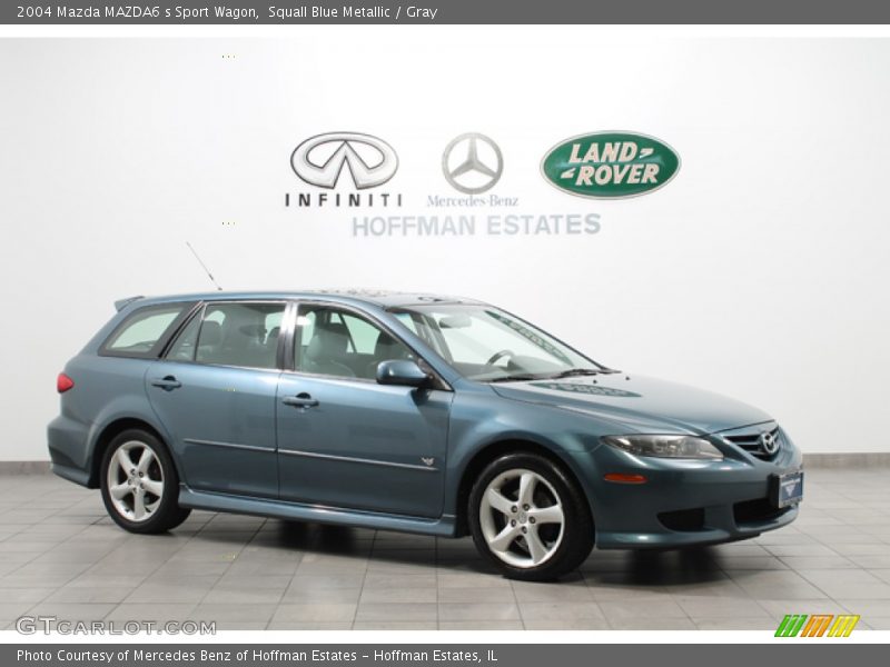 Squall Blue Metallic / Gray 2004 Mazda MAZDA6 s Sport Wagon