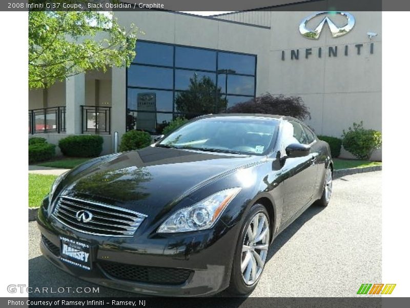Black Obsidian / Graphite 2008 Infiniti G 37 Coupe