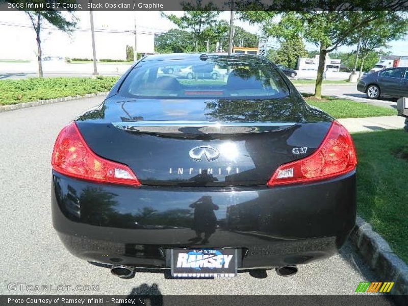Black Obsidian / Graphite 2008 Infiniti G 37 Coupe