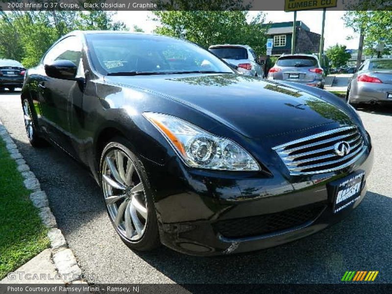 Black Obsidian / Graphite 2008 Infiniti G 37 Coupe