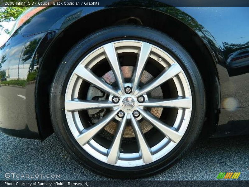 Black Obsidian / Graphite 2008 Infiniti G 37 Coupe