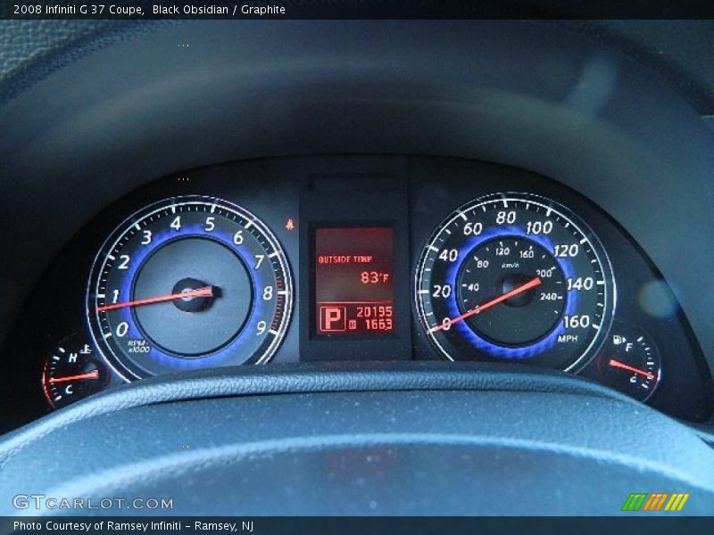 Black Obsidian / Graphite 2008 Infiniti G 37 Coupe