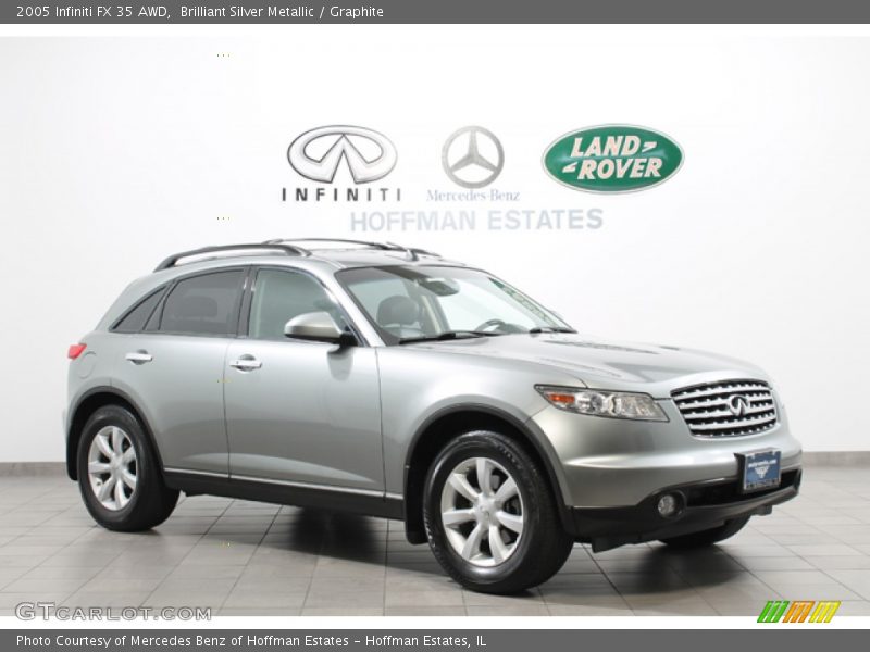 Brilliant Silver Metallic / Graphite 2005 Infiniti FX 35 AWD