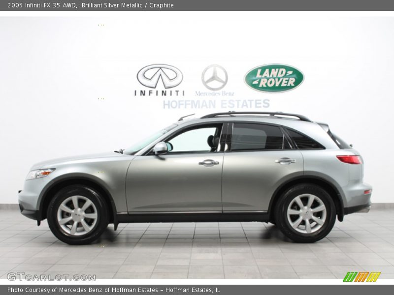 Brilliant Silver Metallic / Graphite 2005 Infiniti FX 35 AWD