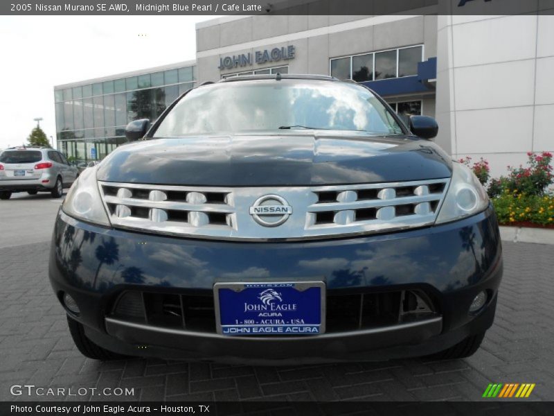 Midnight Blue Pearl / Cafe Latte 2005 Nissan Murano SE AWD