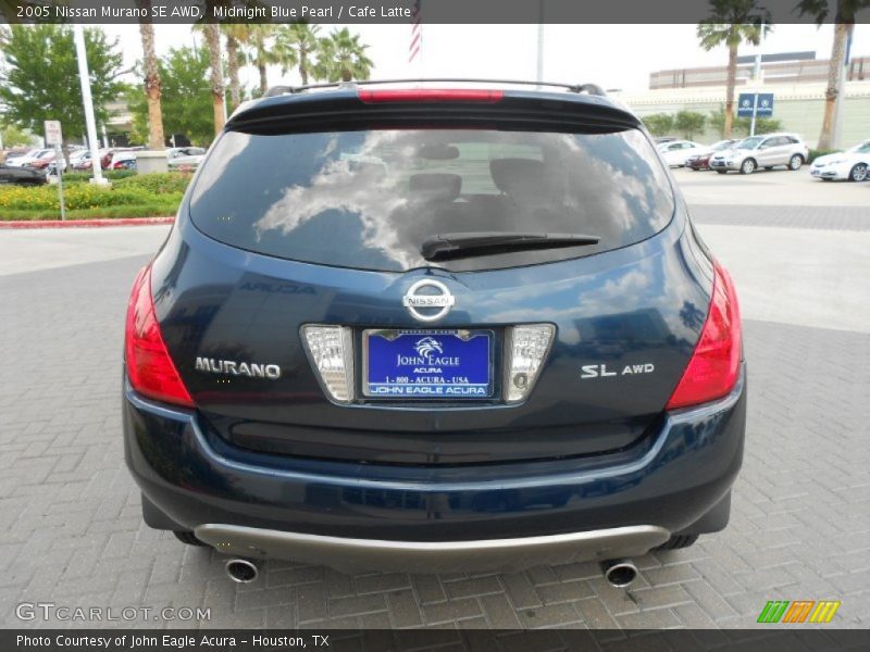 Midnight Blue Pearl / Cafe Latte 2005 Nissan Murano SE AWD