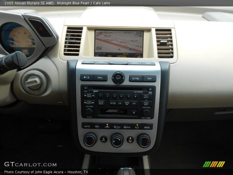 Midnight Blue Pearl / Cafe Latte 2005 Nissan Murano SE AWD