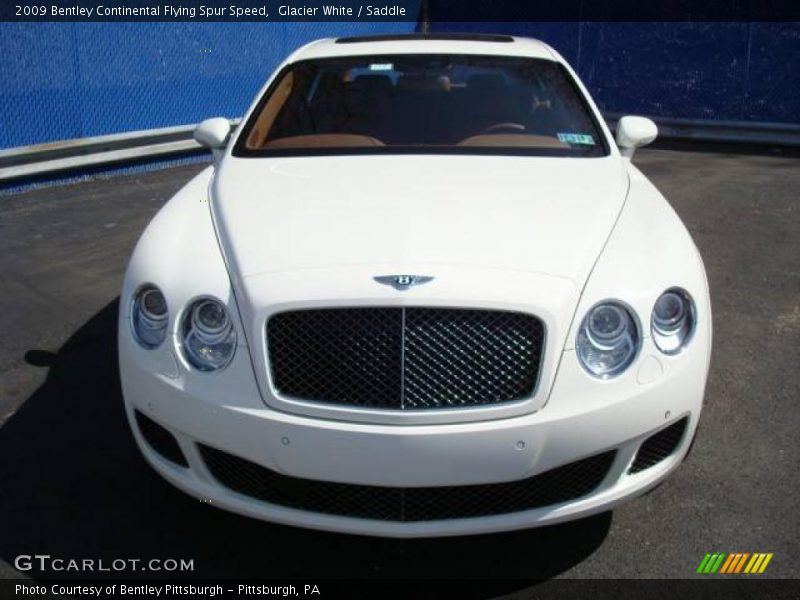 Glacier White / Saddle 2009 Bentley Continental Flying Spur Speed