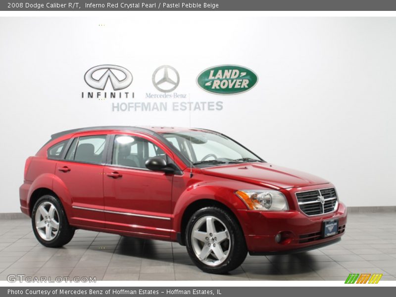 Inferno Red Crystal Pearl / Pastel Pebble Beige 2008 Dodge Caliber R/T